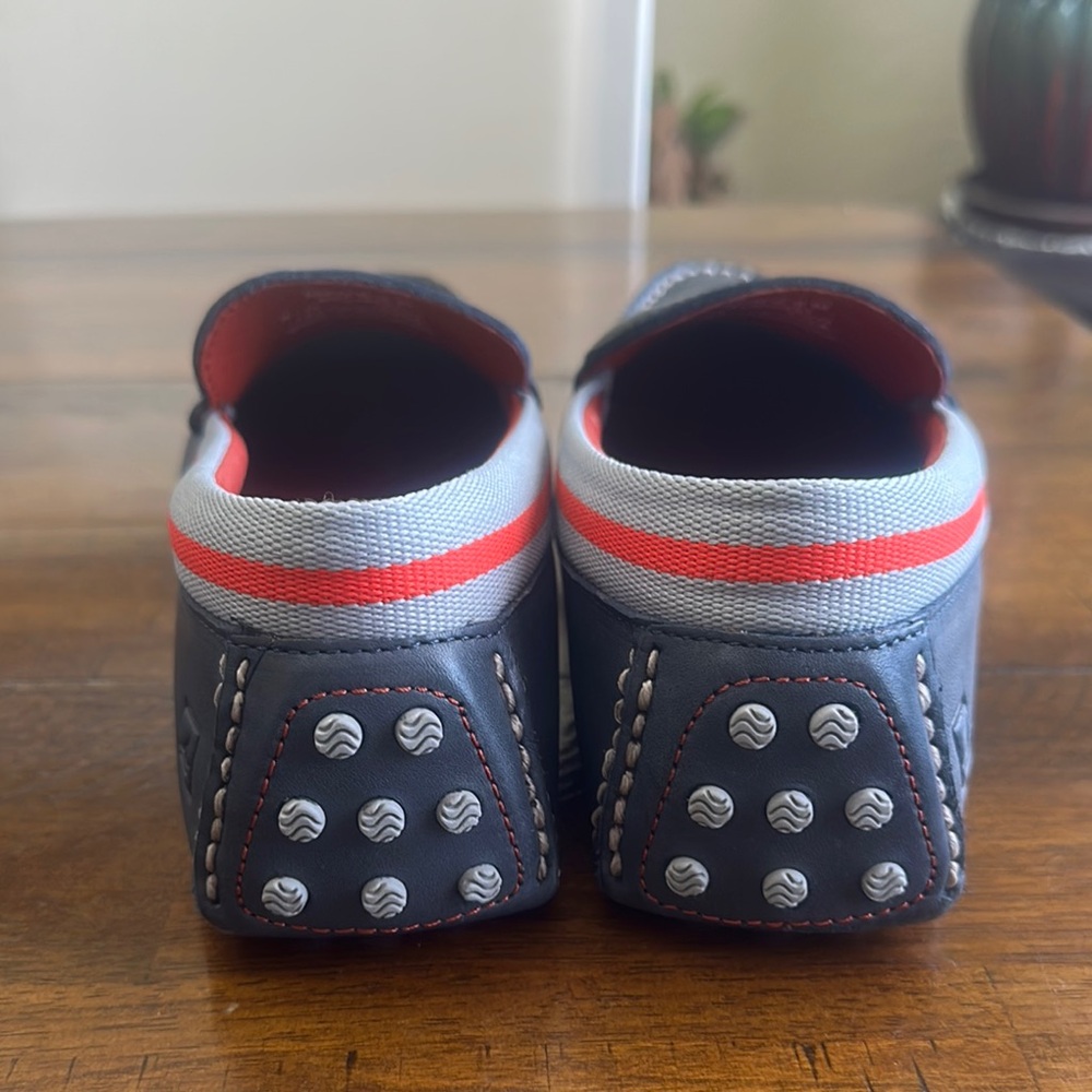 Sperry Black and Red Loafers Slip-Ons with Sporty Accents - Picture 6 of 11